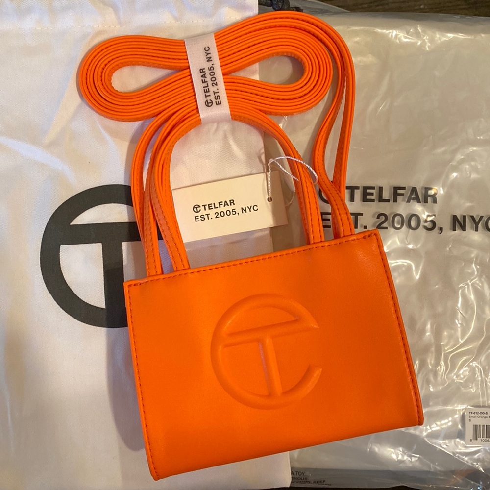 Small Orange Telfar Bag